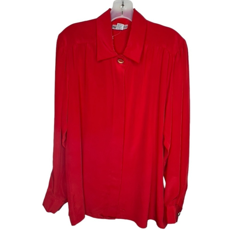 Vintage Evan-Picone Red Blouse